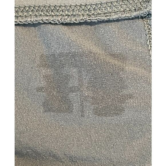 BEYOND YOGA Fold Over Waist Wide Leg Cropped Leggings L Gray Workout Gym Comfy - Picture 6 of 7